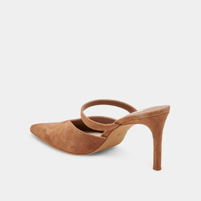 Mules and Clogs Shop Dolce Vita Kanika Heels Pecan Suede Pecan Suede