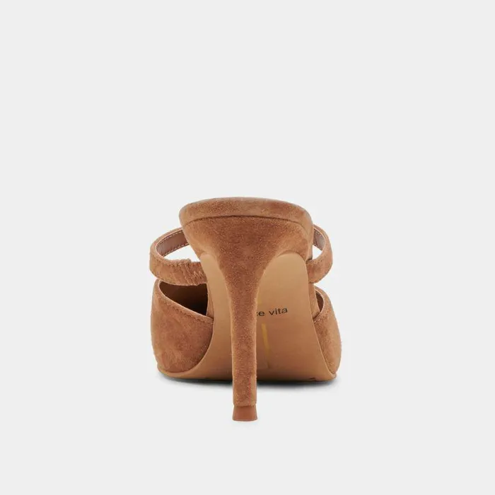 Mules and Clogs Shop Dolce Vita Kanika Heels Pecan Suede Pecan Suede