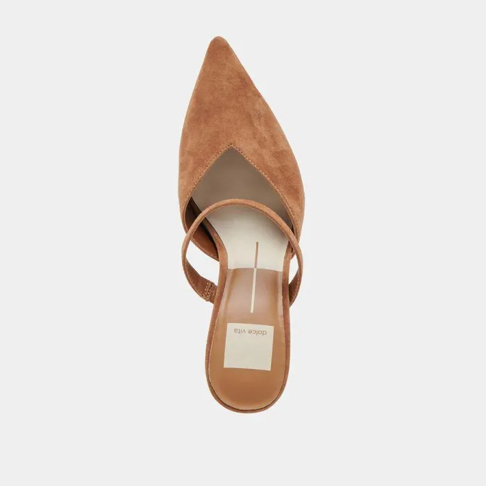 Mules and Clogs Shop Dolce Vita Kanika Heels Pecan Suede Pecan Suede