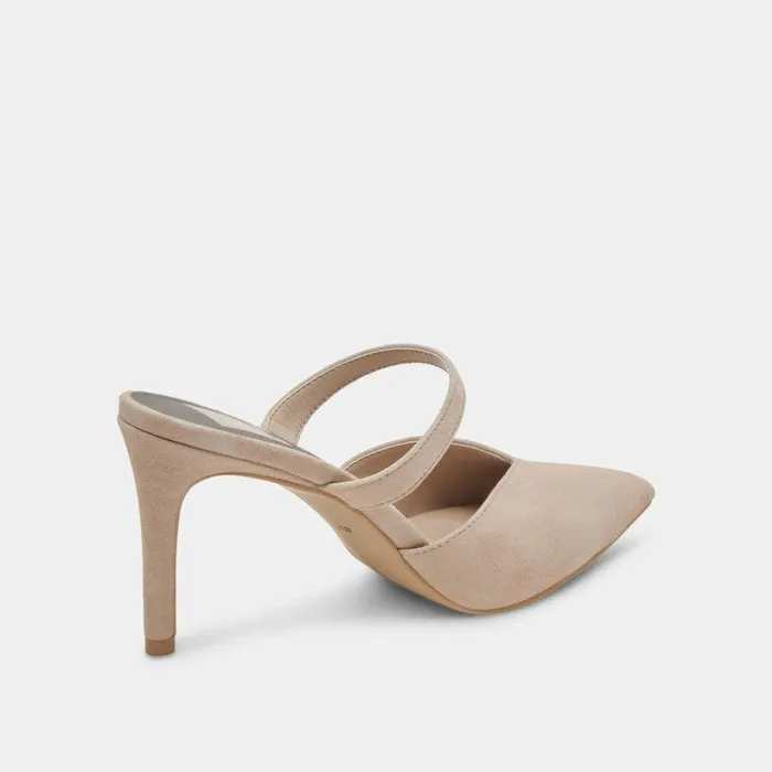 Mules and Clogs Shop Dolce Vita Kanika Heels Taupe Suede Taupe Suede
