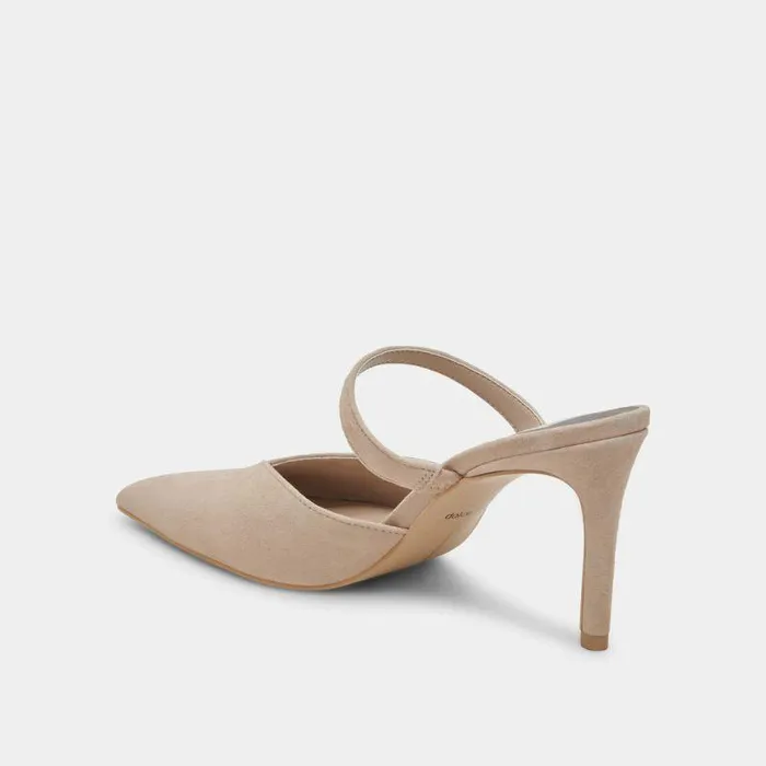 Mules and Clogs Shop Dolce Vita Kanika Heels Taupe Suede Taupe Suede