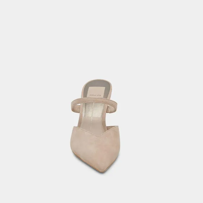 Mules and Clogs Shop Dolce Vita Kanika Heels Taupe Suede Taupe Suede