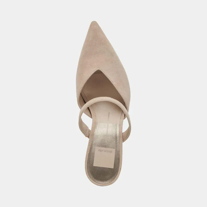 Mules and Clogs Shop Dolce Vita Kanika Heels Taupe Suede Taupe Suede