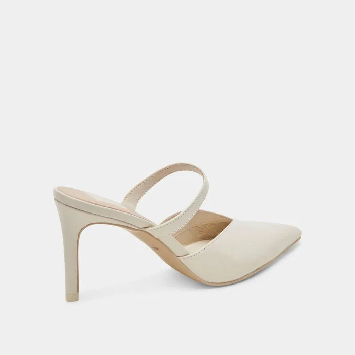 Mules and Clogs Shop Dolce Vita Kanika Heels White Crinkle Patent White Crinkle Patent