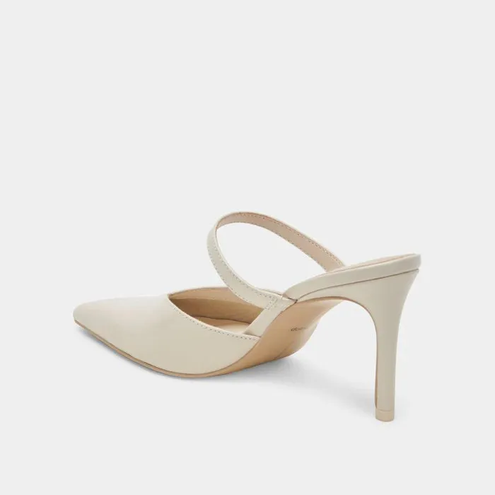 Mules and Clogs Shop Dolce Vita Kanika Heels White Crinkle Patent White Crinkle Patent