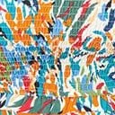 Multicolor Brush Stroke Florals Midi Dress Dresses Unique Vintage Pocket Dresses