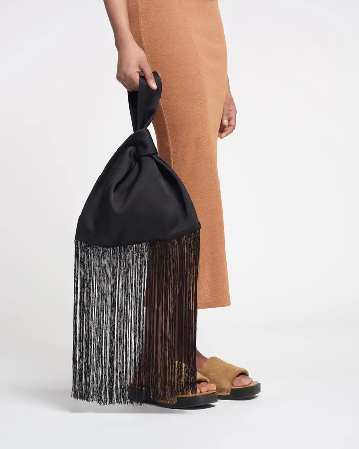 Nanushka Bags Jen Fringe Black 8211 WomenMen
