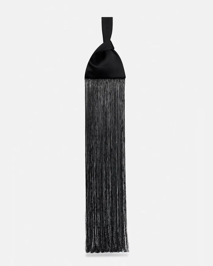Nanushka Bags Jen Mini Fringe Black 8211 WomenMen