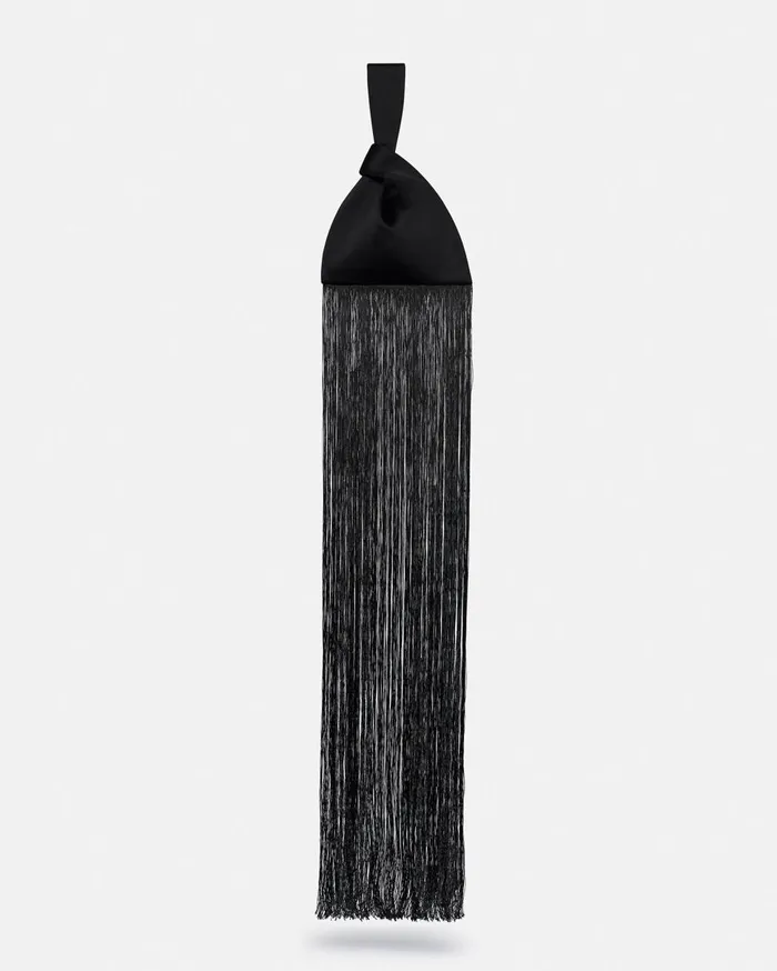 Nanushka Bags Jen Mini Fringe Black 8211 WomenMen