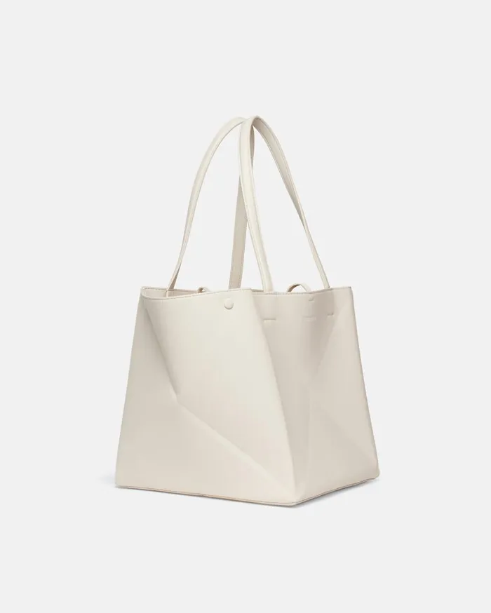 Nanushka Bags The Origami Tote Creme 8211 MenWomen