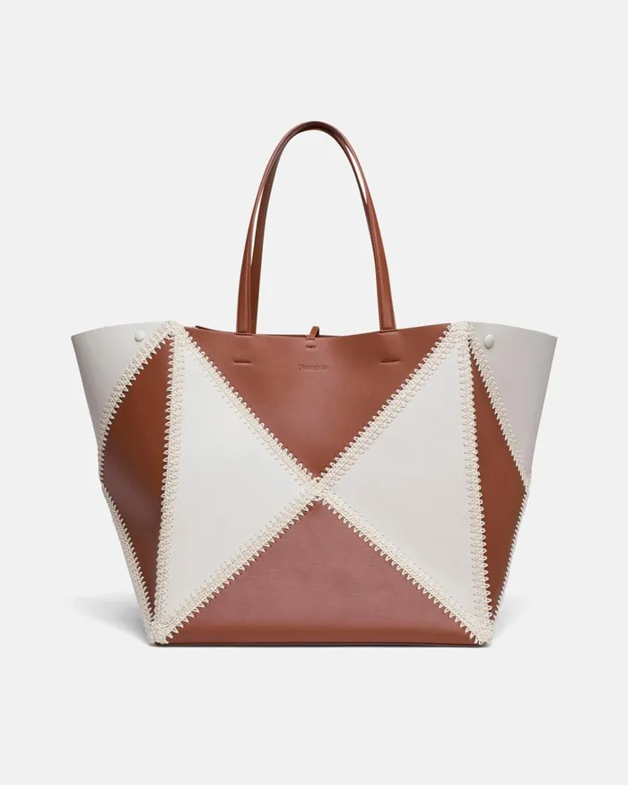 Nanushka Bags The Origami Tote Large Tan Leather 8211 WomenMen