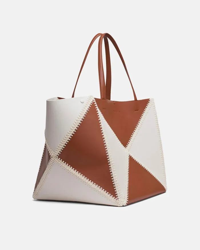 Nanushka Bags The Origami Tote Large Tan Leather 8211 WomenMen