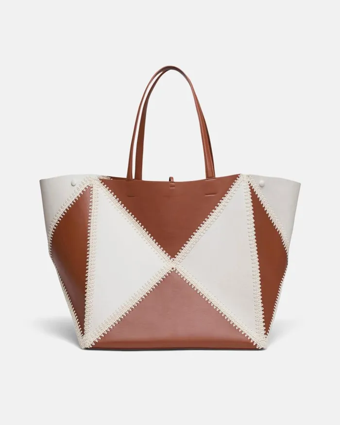 Nanushka Bags The Origami Tote Large Tan Leather 8211 WomenMen