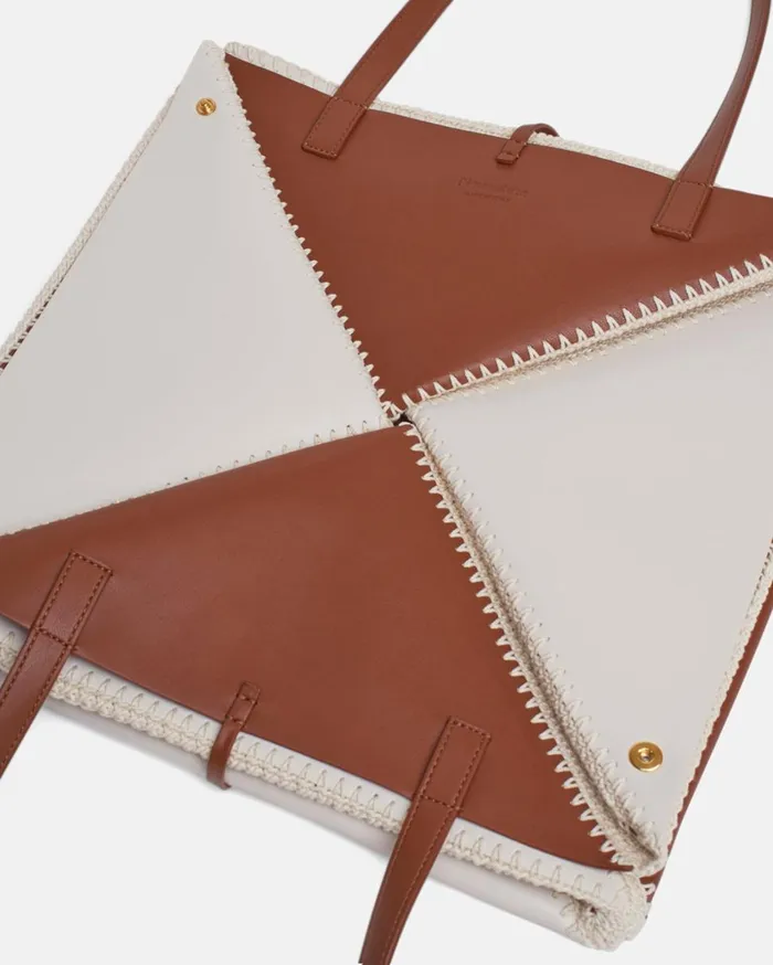 Nanushka Bags The Origami Tote Large Tan Leather 8211 WomenMen