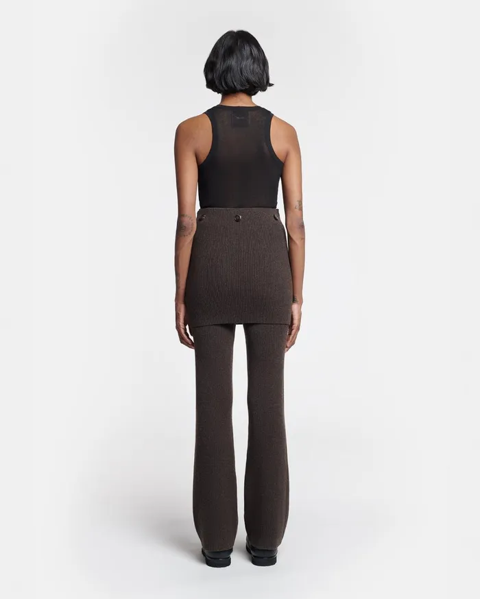 Nanushka Bottoms Basy Brown 8211 Women