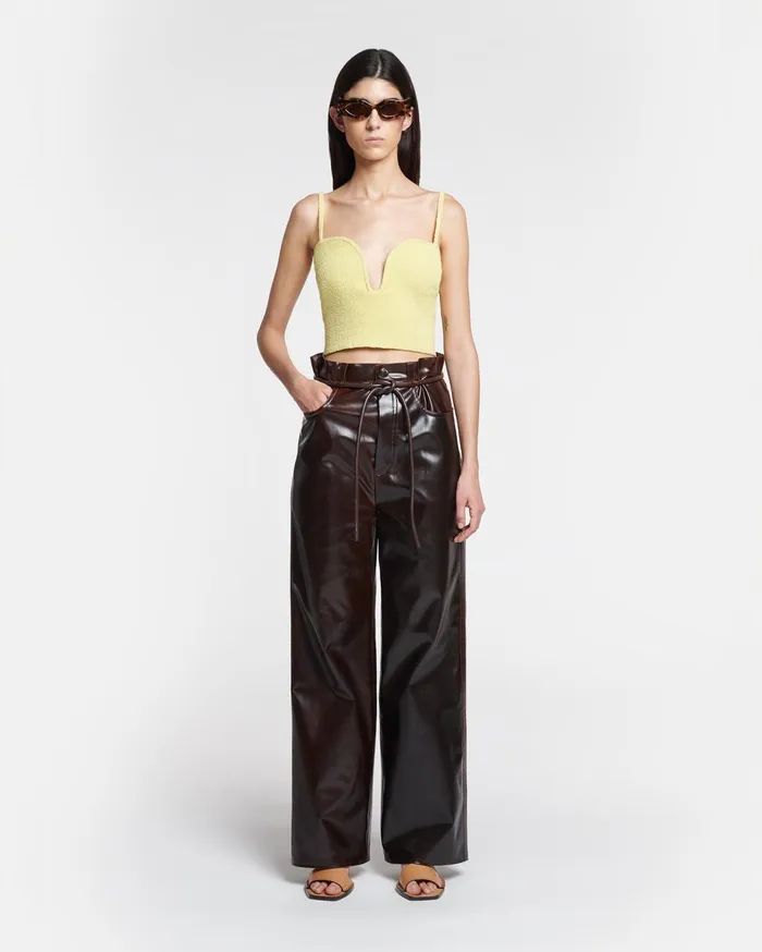 Nanushka Bottoms Sato Brown 8211 Women