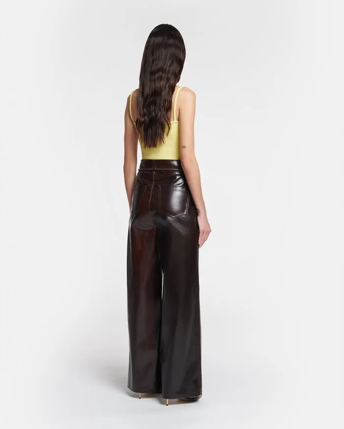 Nanushka Bottoms Sato Brown 8211 Women