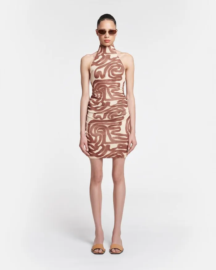 Nanushka Dresses Denica Caramel Ribbon 8211 Women