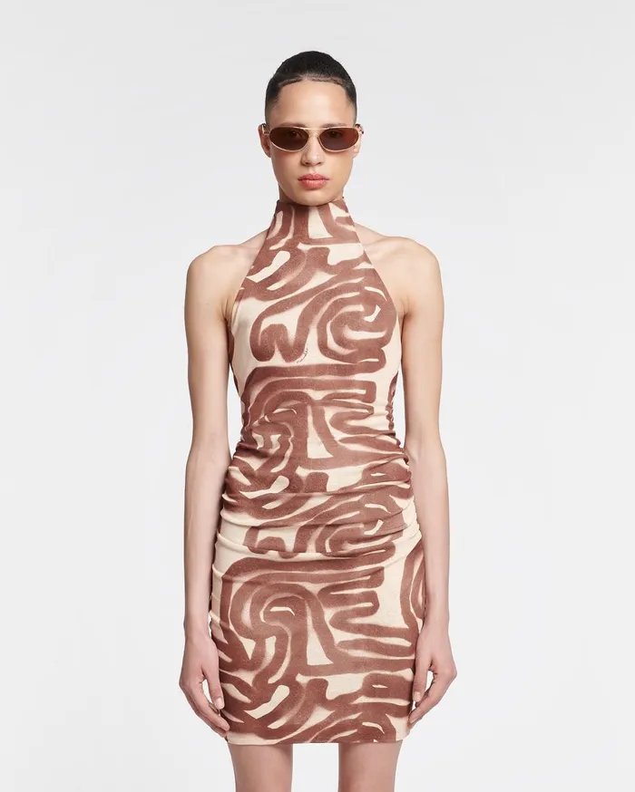 Nanushka Dresses Denica Caramel Ribbon 8211 Women