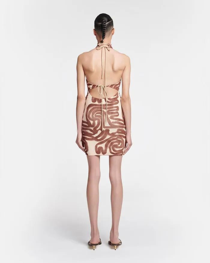 Nanushka Dresses Denica Caramel Ribbon 8211 Women