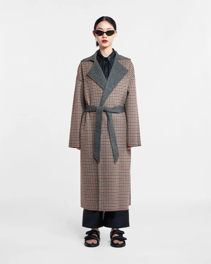Nanushka Outerwear Alamo Reversible Check 8211 Women