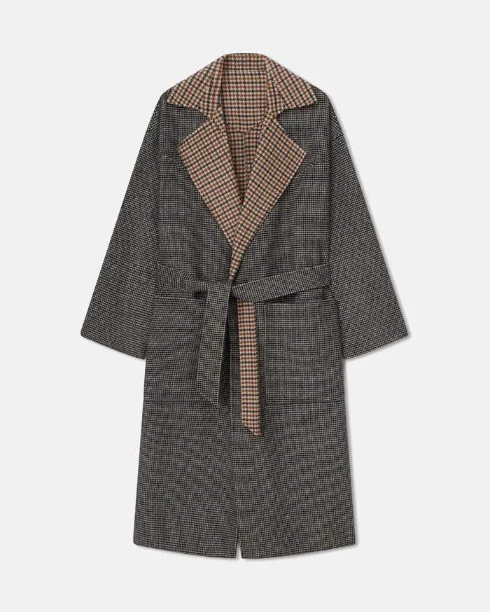 Nanushka Outerwear Alamo Reversible Check 8211 Women