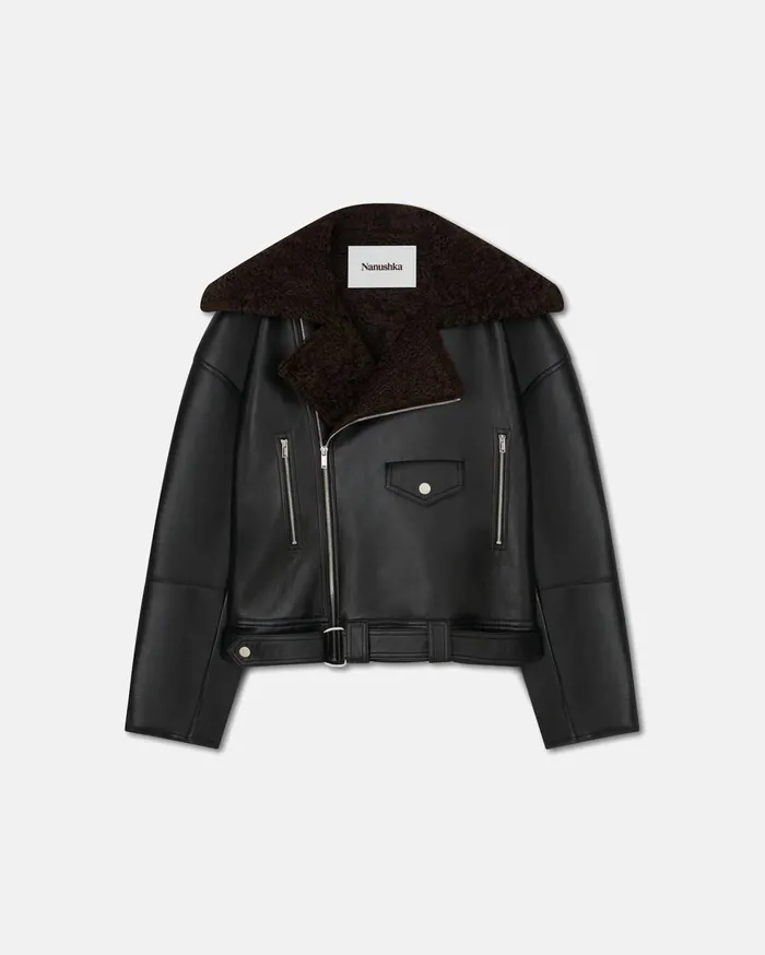 Nanushka Outerwear and Jackets Berti Black Brown 8211 Men Nanushka Outerwear and Jackets Berti Black Brown 8211 Men