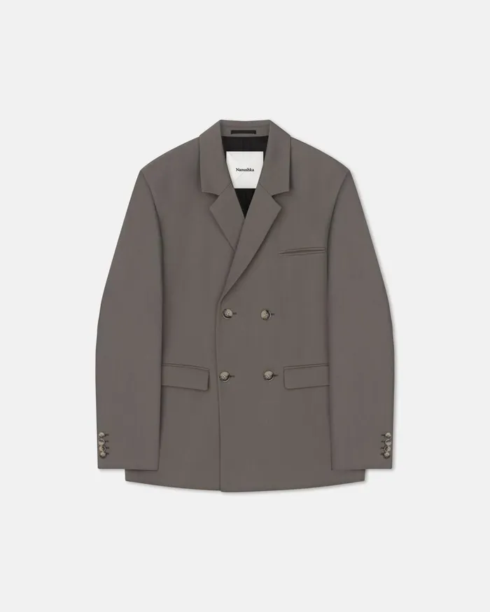 Nanushka Outerwear and Jackets Renan Grey 8211 Men