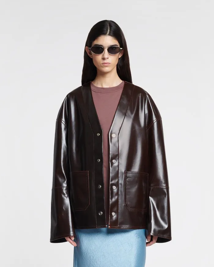 Nanushka Outerwear Edee Brown 8211 WomenMen