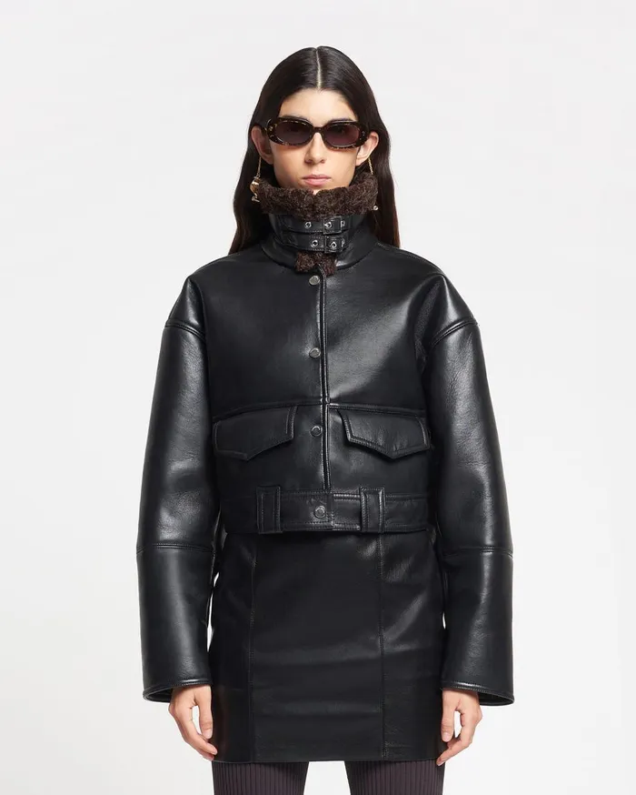 Nanushka Outerwear Karla Brown 8211 Women