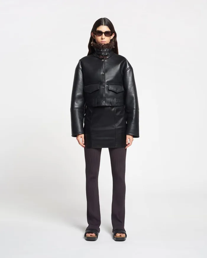 Nanushka Outerwear Karla Brown 8211 Women
