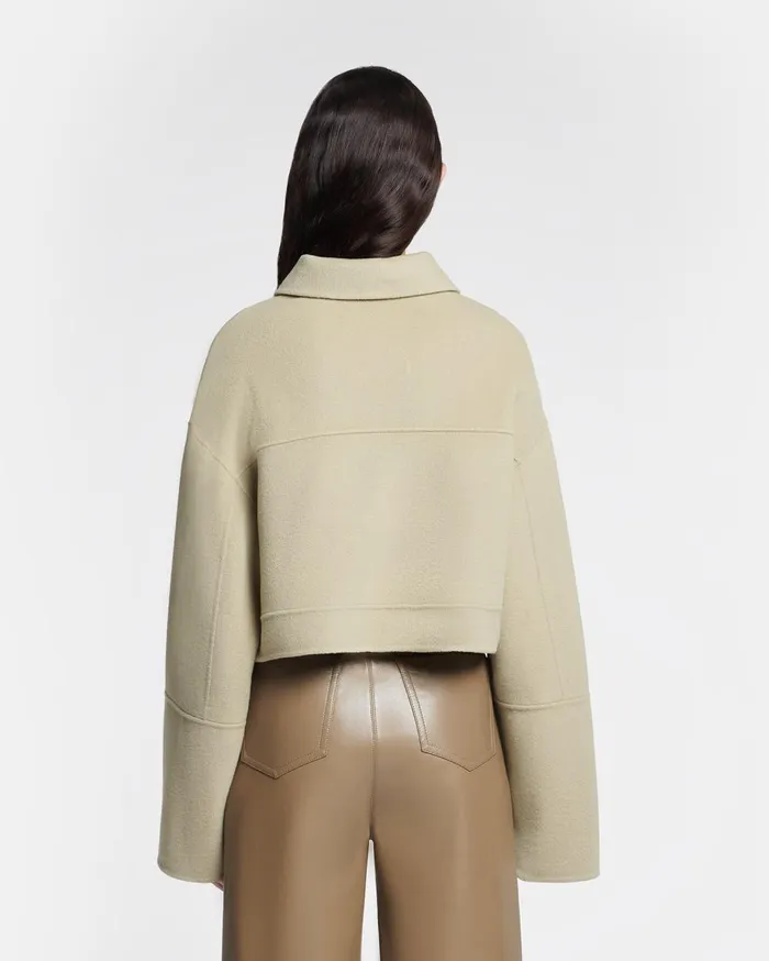 Nanushka Outerwear Nevelle Pale Olive Pf24 8211 Women