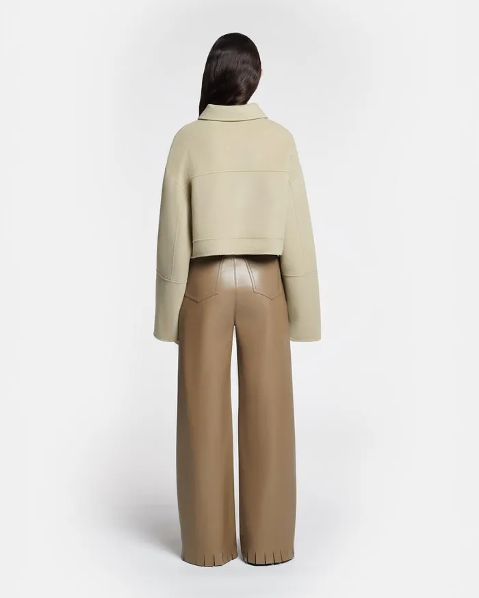 Nanushka Outerwear Nevelle Pale Olive Pf24 8211 Women