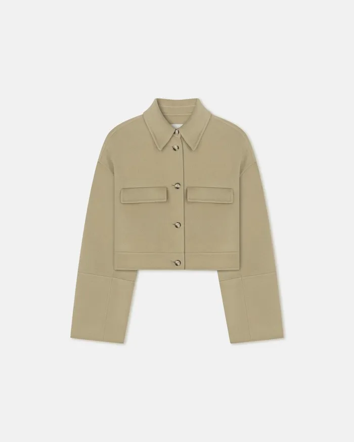 Nanushka Outerwear Nevelle Pale Olive Pf24 8211 Women