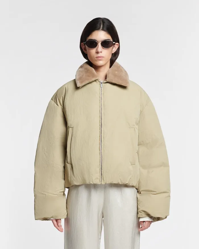 Nanushka Outerwear Zacharie Sage Pf24 8211 WomenMen