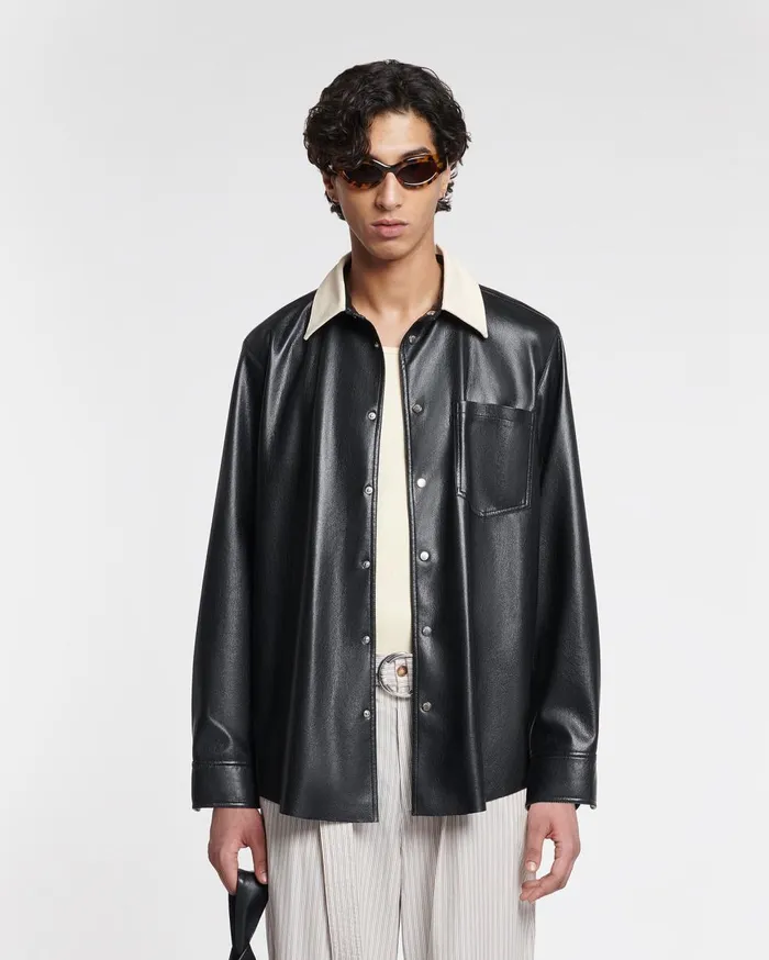 Nanushka Shirts Onni Black 8211 Men