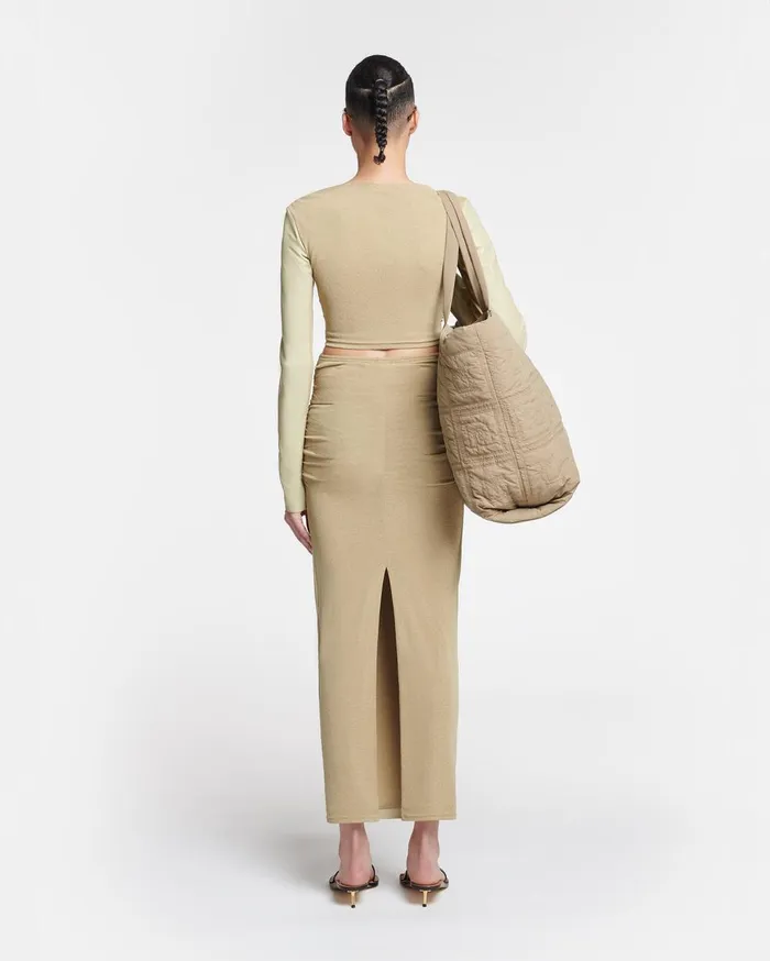 Nanushka Skirts Hester Pale Olive Pf24 8211 Women