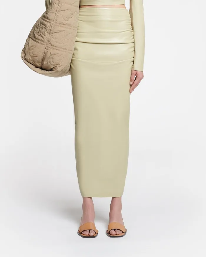 Nanushka Skirts Hester Pale Olive Pf24 8211 Women