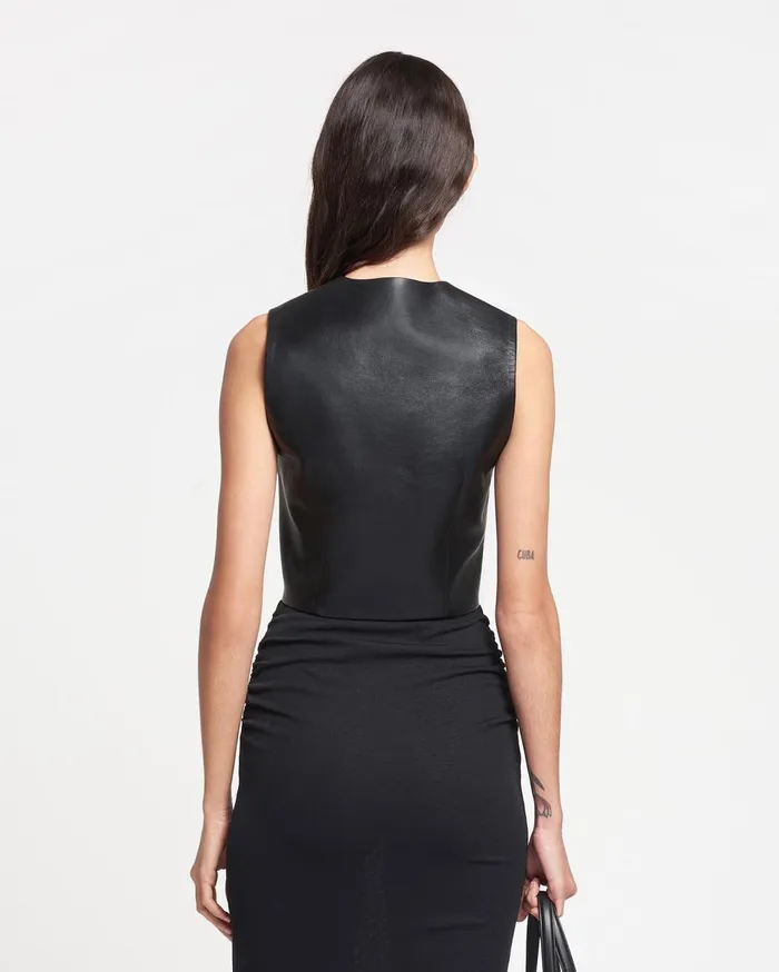 Nanushka Tops Arnona Black 8211 Women