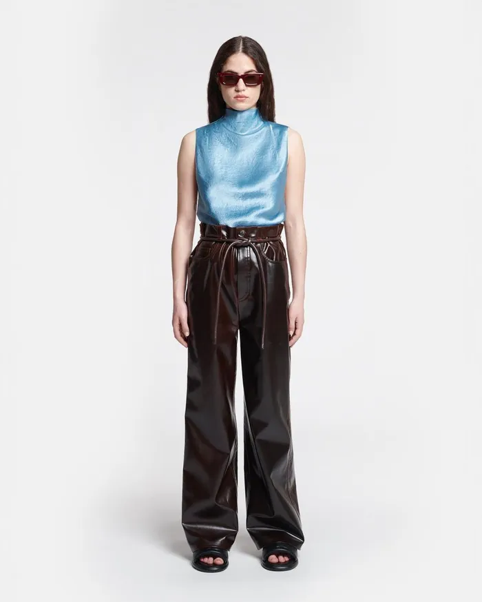 Nanushka Tops Colson Aqua 8211 Women