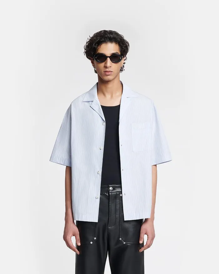 Nanushka Tops Maxton Blue 8211 Men