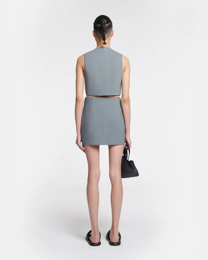 Nanushka Tops Suree Steel Blue 8211 Women