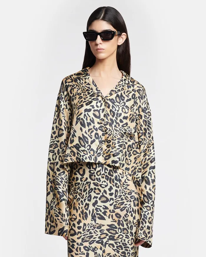 Nanushka Tops Vally Leopard 8211 Women