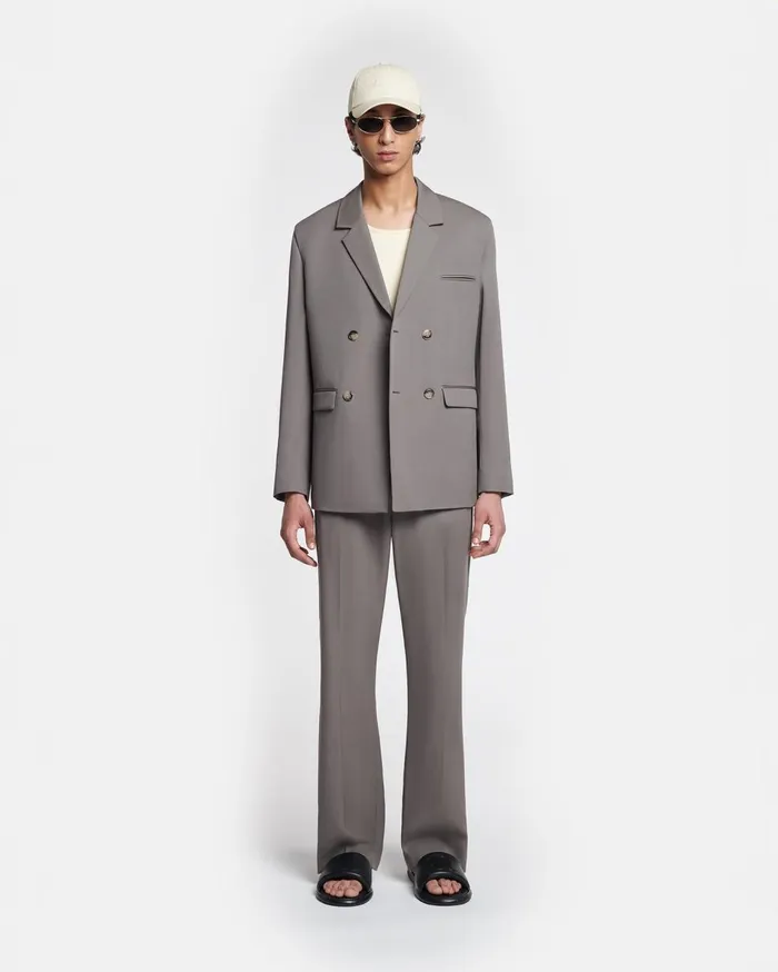 Nanushka Trousers Loic Gull Grey 8211 Men