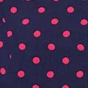 Navy and Hot Pink Dot Alexis Swing Dress Dresses Unique Vintage Pocket Dresses