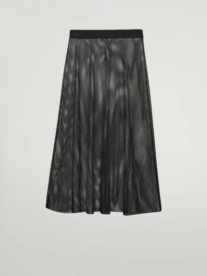 Net Evolution Skirt Black Women Wolford Dresses and Skirts