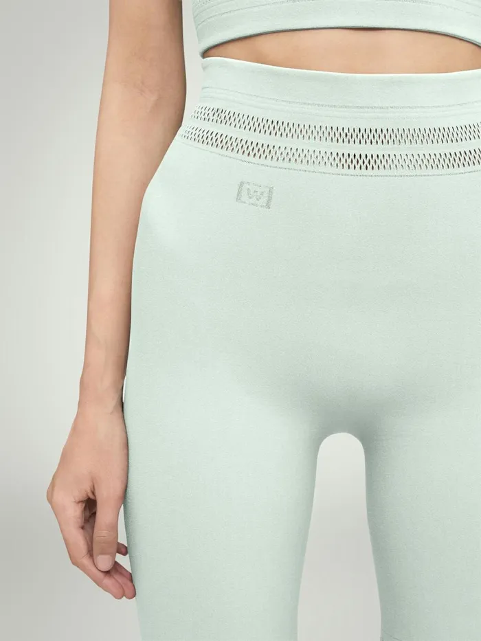 Net Lines Biker Aqua Women Wolford Shorts