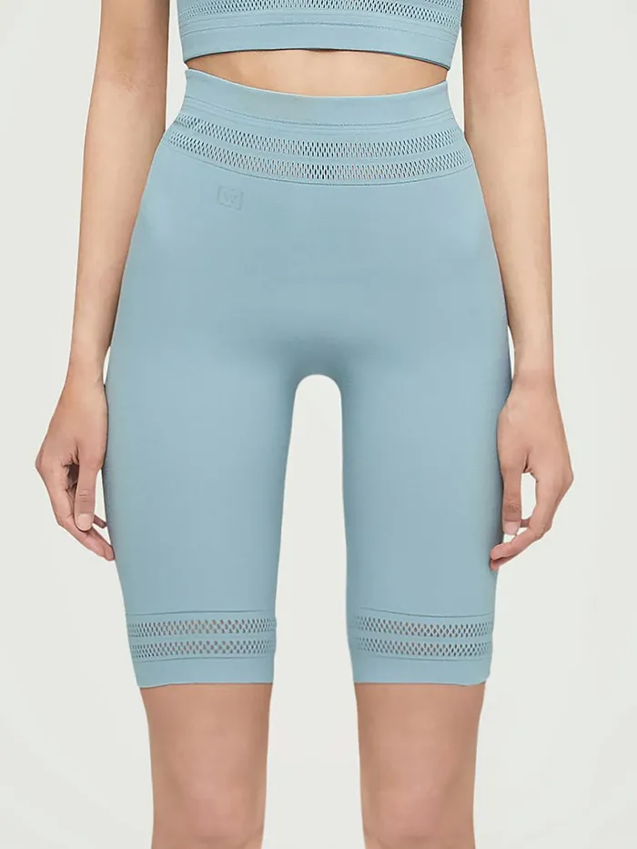 Net Lines Biker Sky Women Wolford Shorts