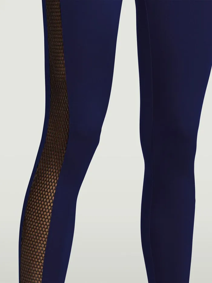 Net Overlay Leggings Indigo Berryblack Women Wolford Leggings
