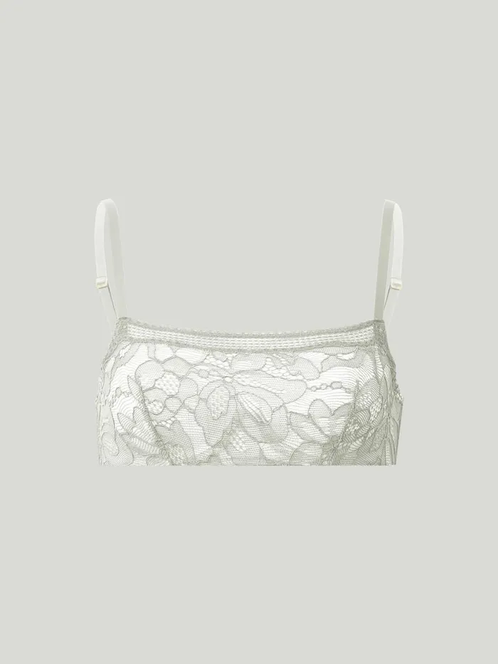 Nets And Roses Crop Top Bra Ecrue Women Wolford Bras